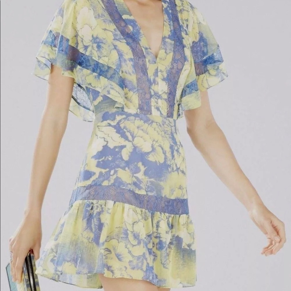 BCBG Dress - Dark Lime Combo